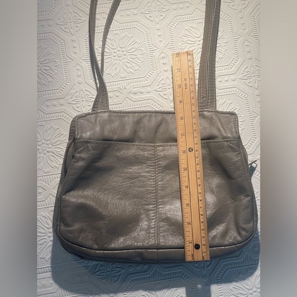 Vintage Durabuilt Vancouver Canada Grey Leather Hand Bag - Picture 14 of 16